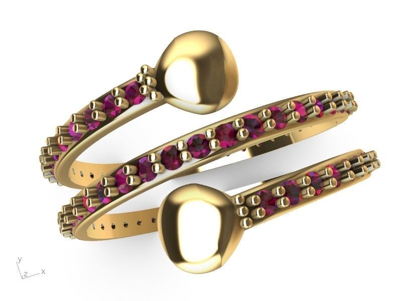 spring ring stl ver  3D print model_1