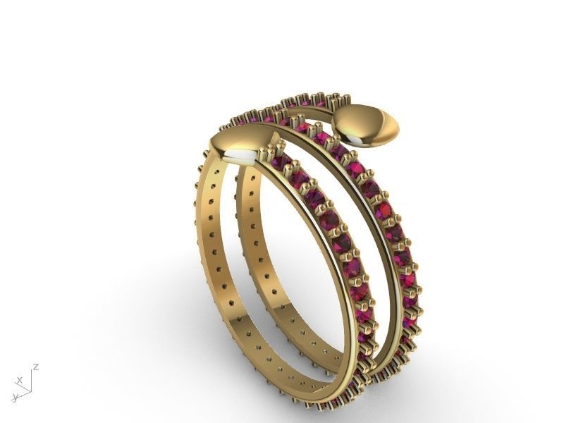 spring ring stl ver  3D print model_12