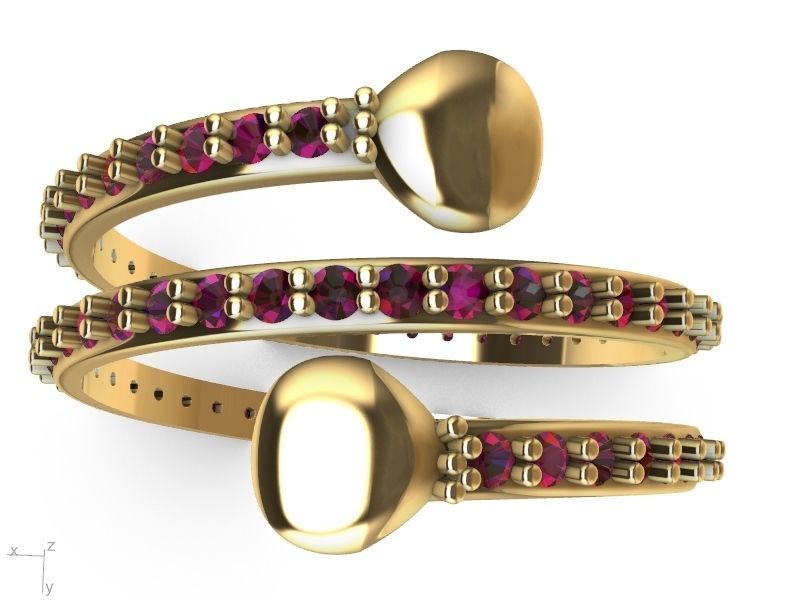 spring ring stl ver  3D print model_21