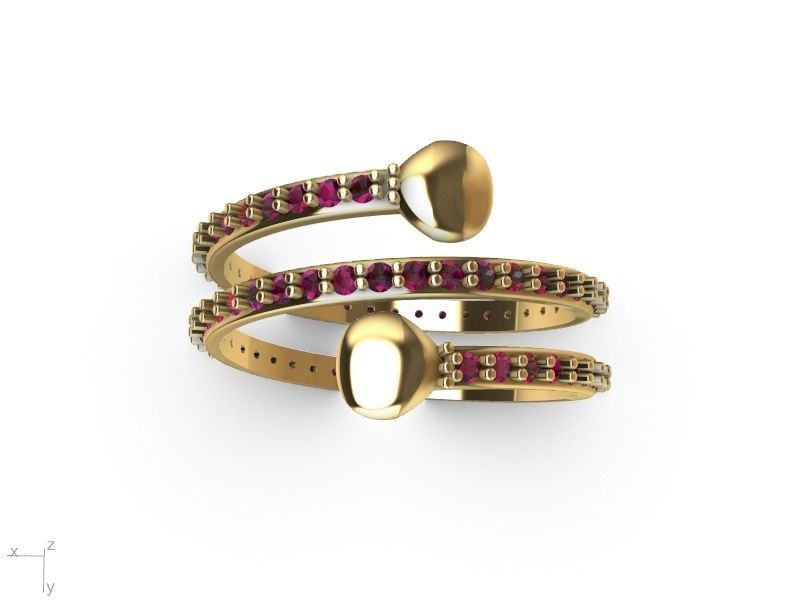 spring ring stl ver  3D print model_13