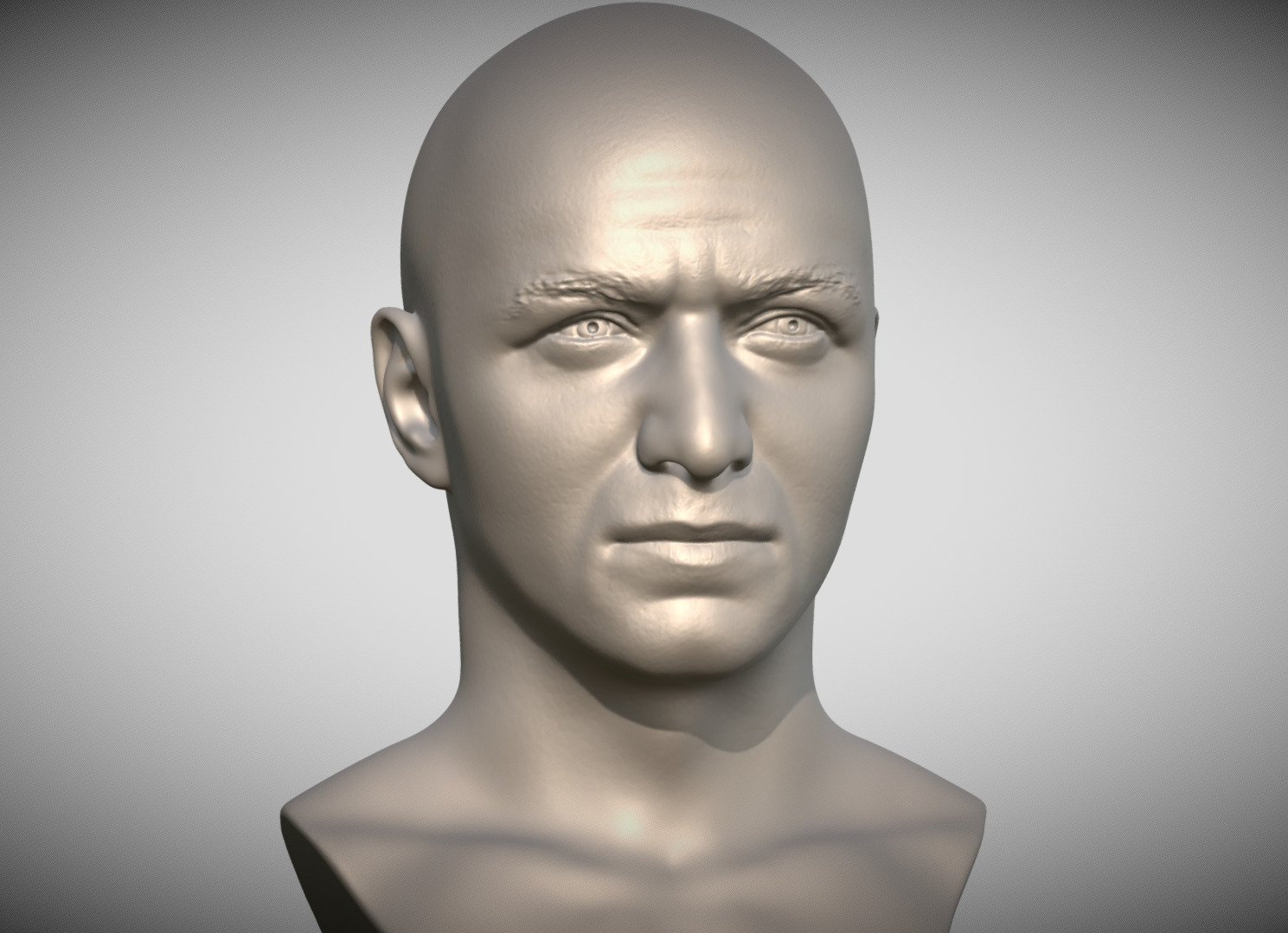 James McAvoy bust for 3D printing 3D print model_4