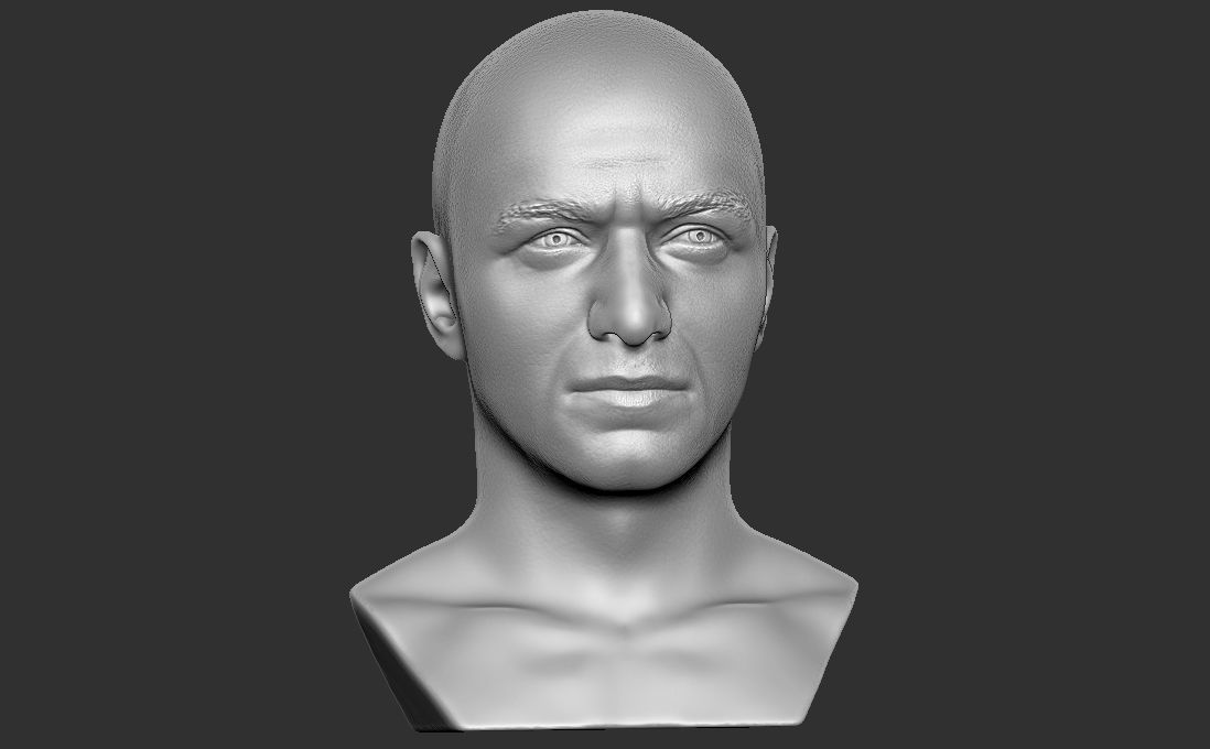 James McAvoy bust for 3D printing 3D print model_16
