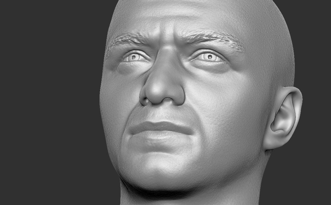 James McAvoy bust for 3D printing 3D print model_26