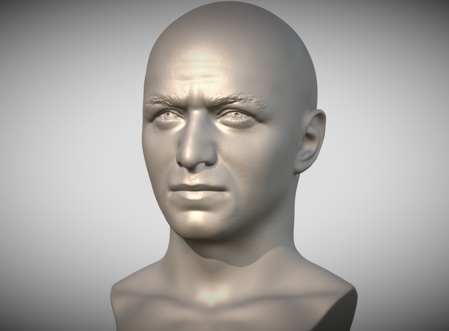 James McAvoy bust for 3D printing 3D print model_1