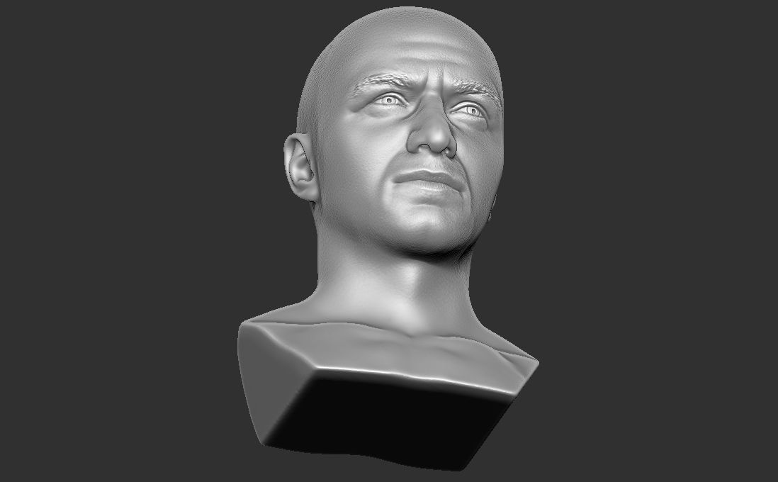 James McAvoy bust for 3D printing 3D print model_20