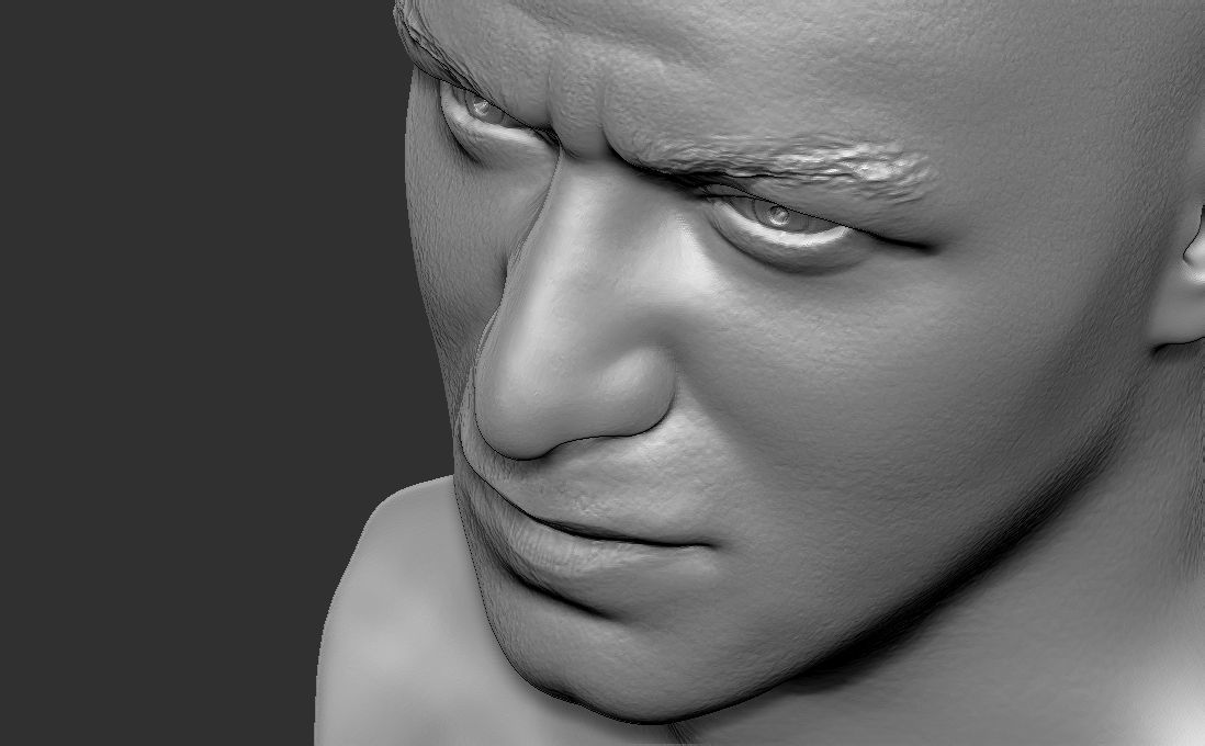 James McAvoy bust for 3D printing 3D print model_25