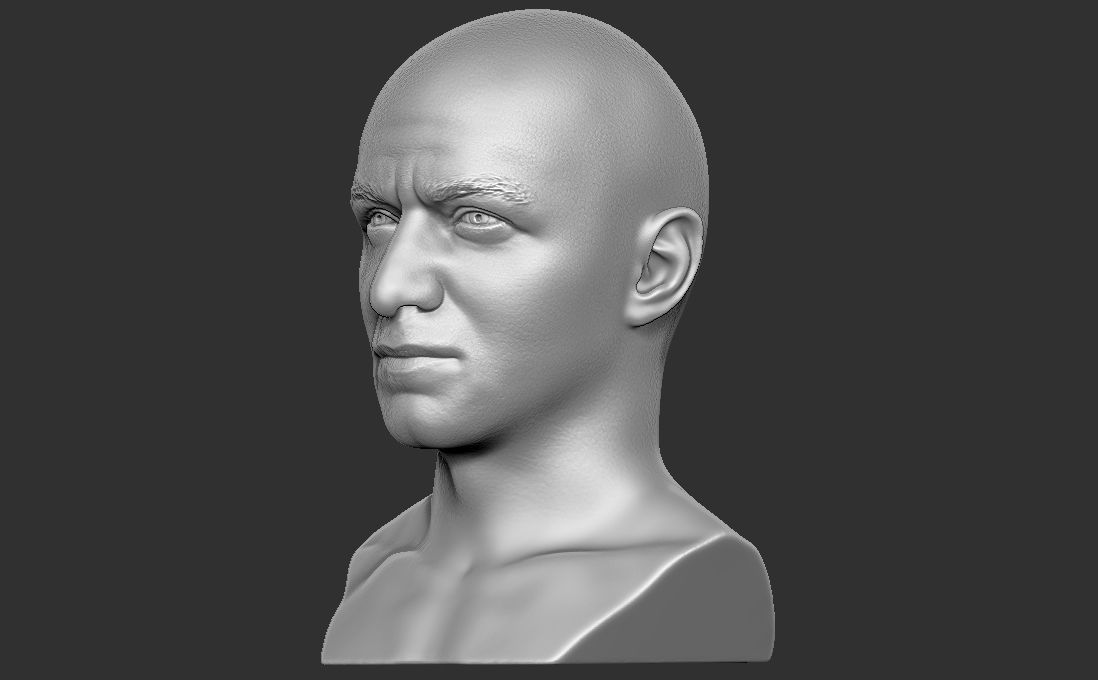 James McAvoy bust for 3D printing 3D print model_7