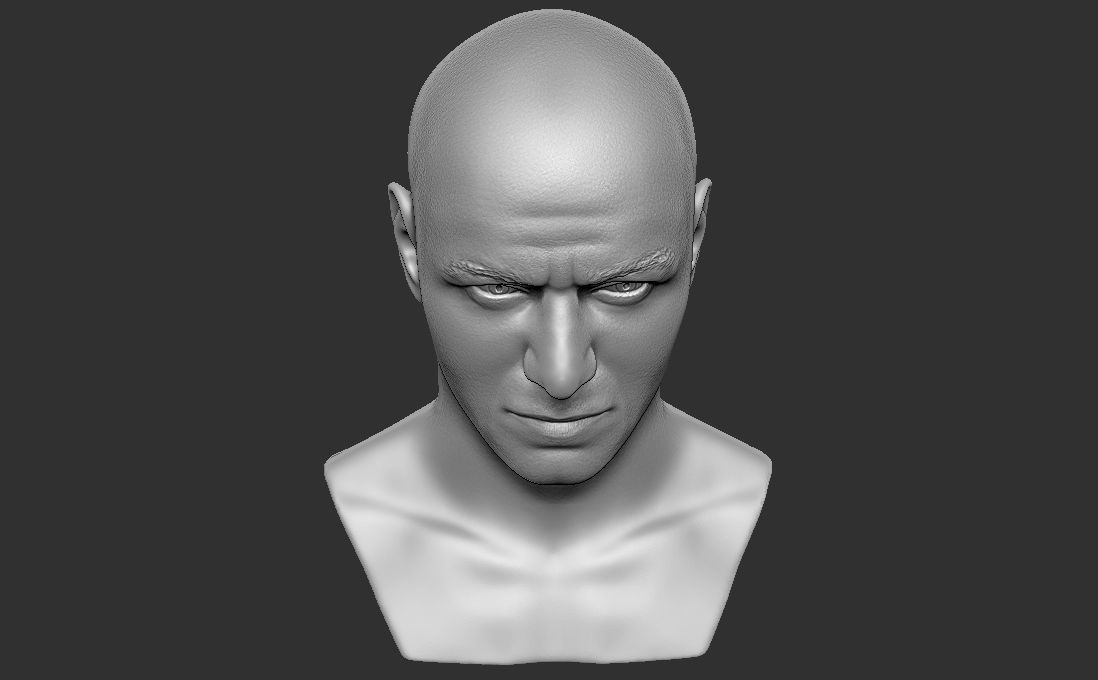 James McAvoy bust for 3D printing 3D print model_19