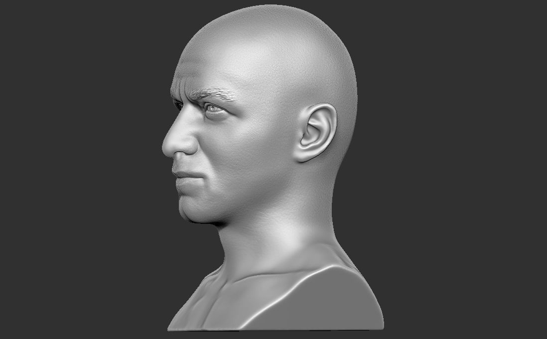 James McAvoy bust for 3D printing 3D print model_8