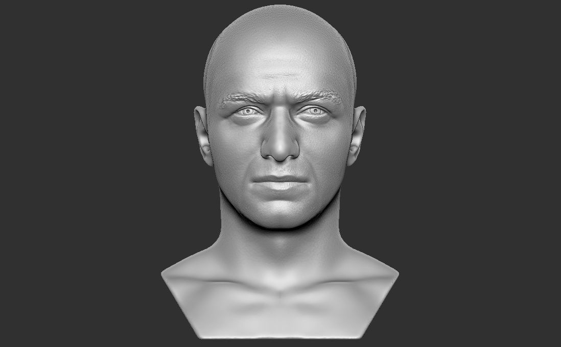 James McAvoy bust for 3D printing 3D print model_5
