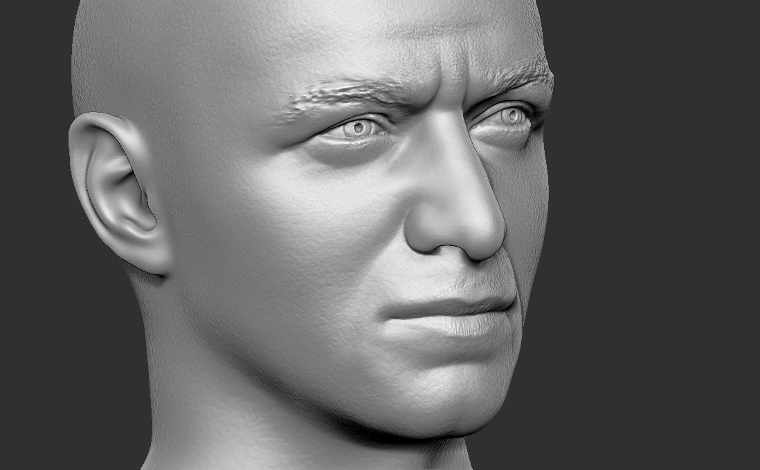James McAvoy bust for 3D printing 3D print model_27