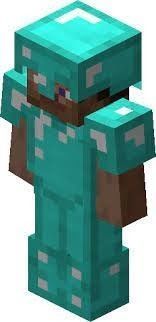 The armor silver minecraft character free 3D model rigged | CGTrader