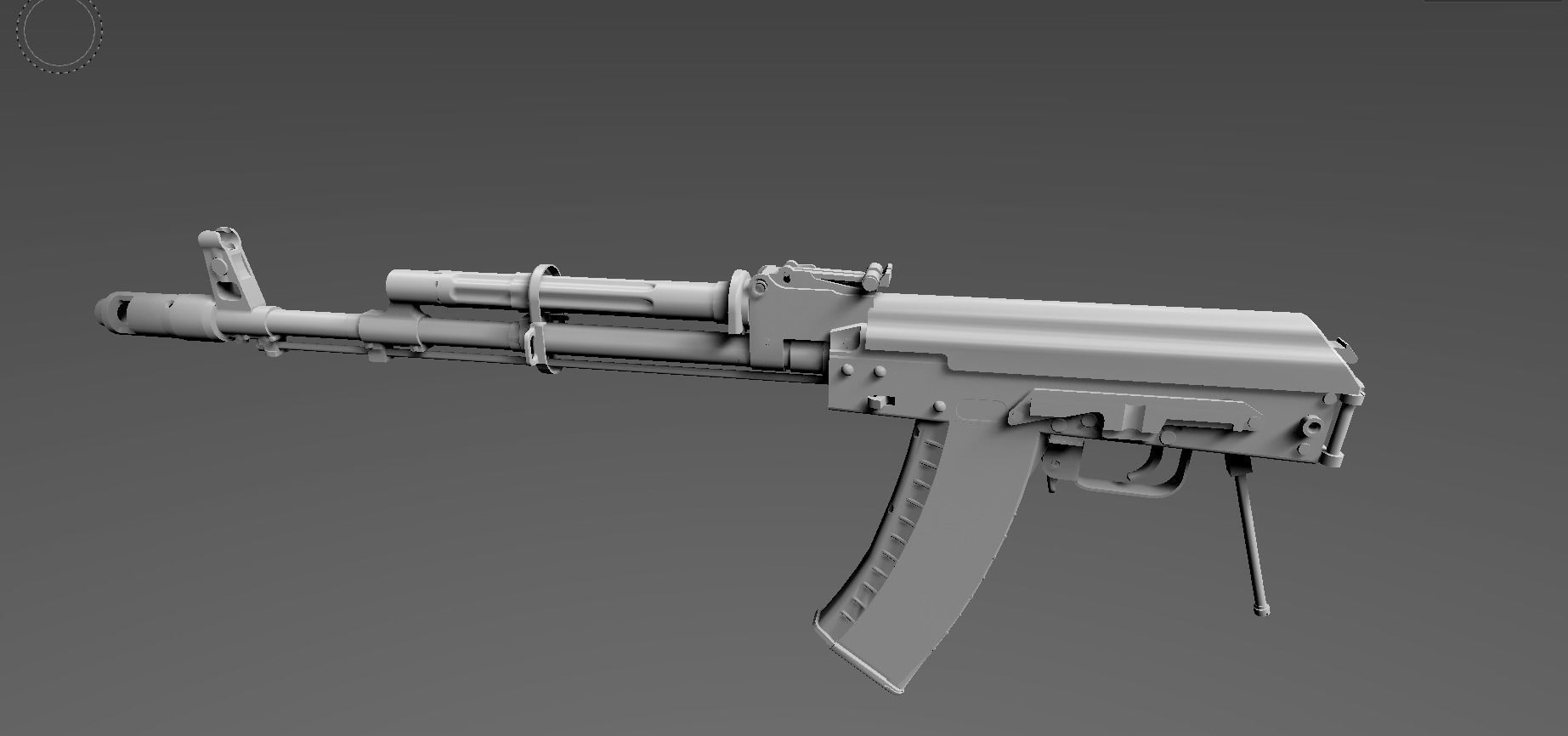 AK 74M SPETSNAZ AAA 3D MODEL Low-poly 3D model_4