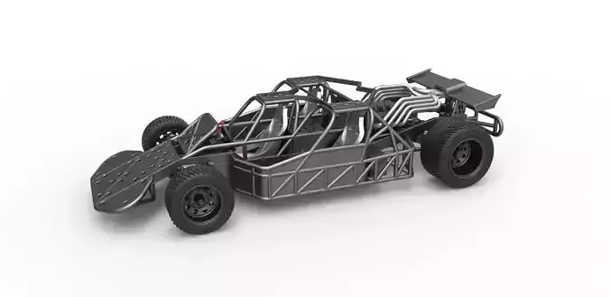 Flip car from the movie Fast and Furious 6 Scale 1 to 25 3D print model