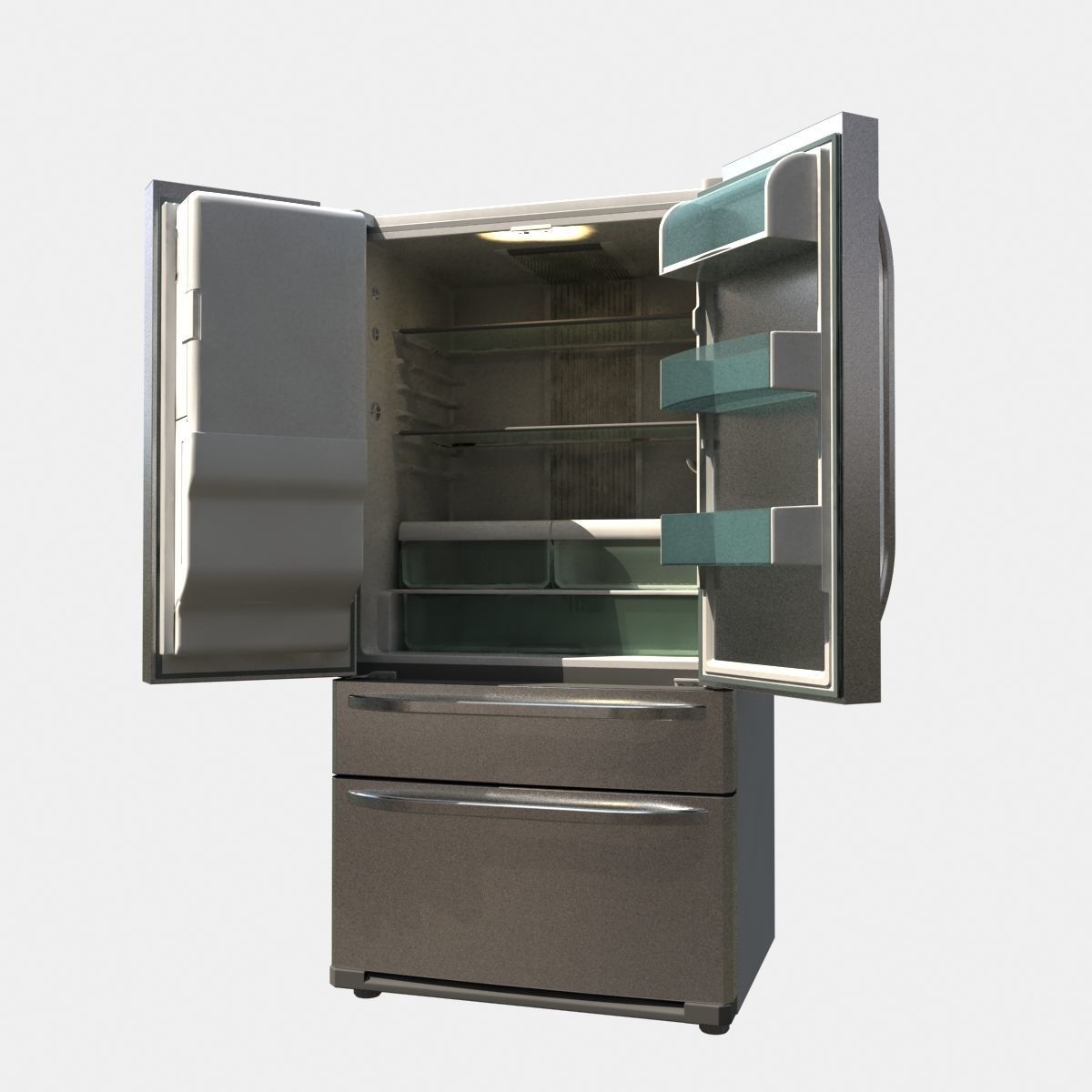 Refrigerator and freezer 3D model_1