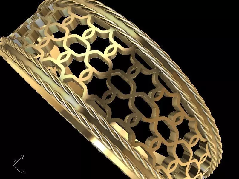 jali rope ring stl verified  3D print model_0