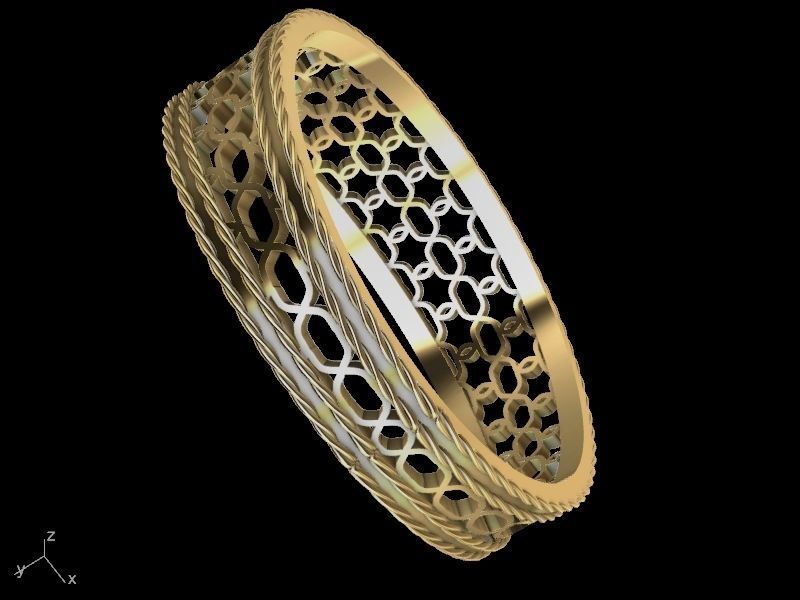 jali rope ring stl verified  3D print model_16