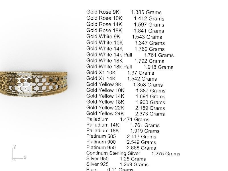 jali rope ring stl verified  3D print model_8