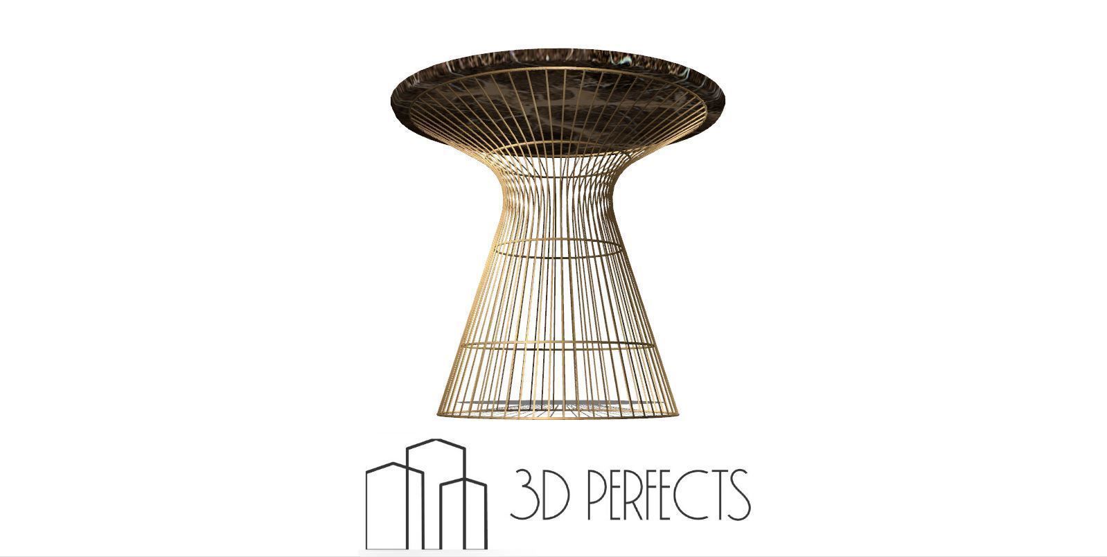 industrial Side table 3D model_2