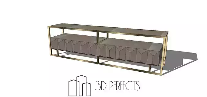 Console coffee table with glass top