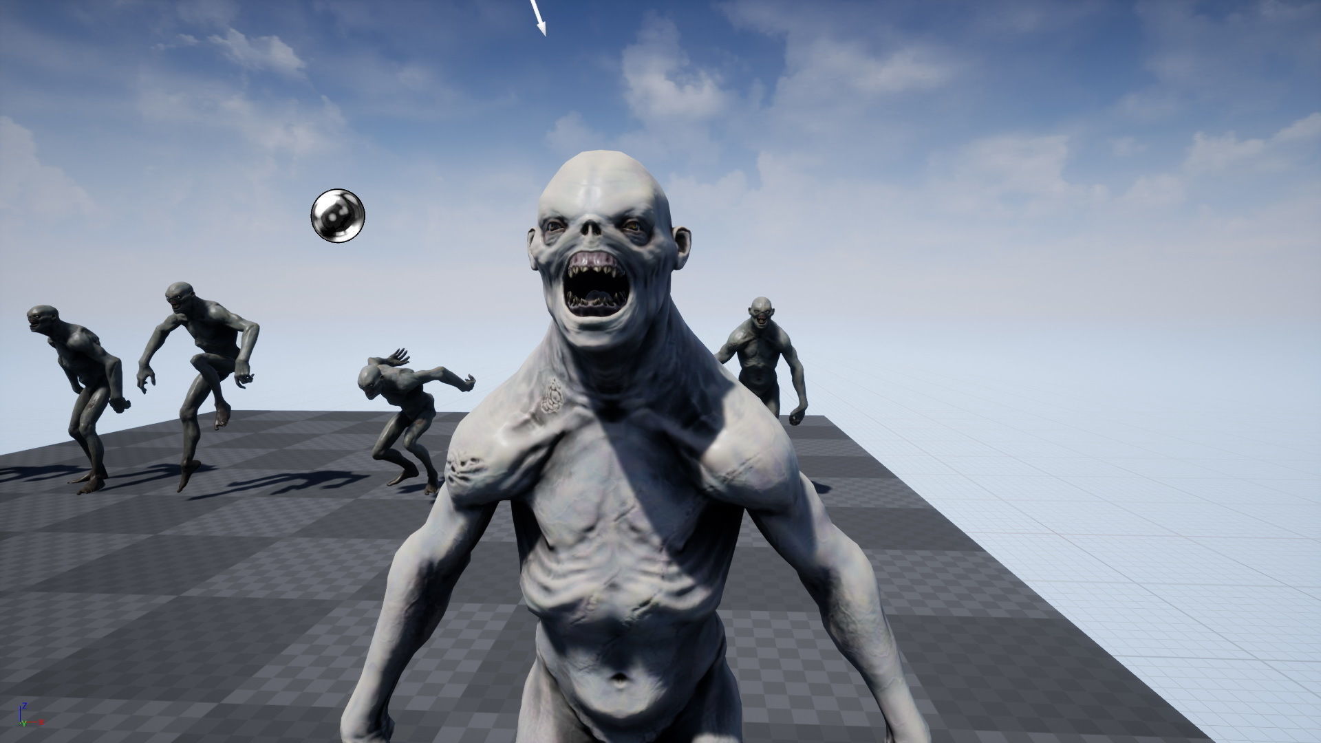 Mutant 4 human Low-poly 3D model_28