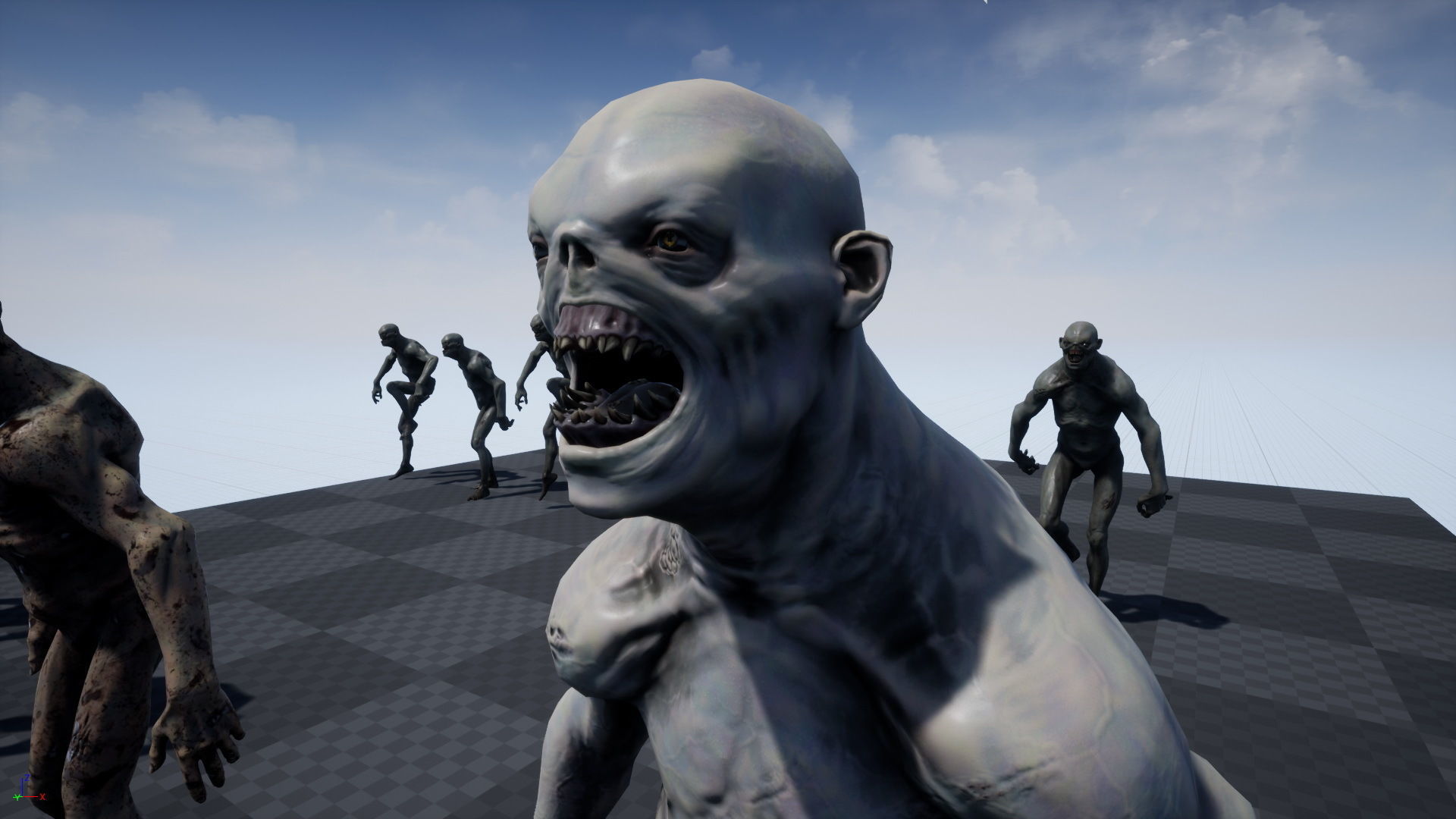 Mutant 4 human Low-poly 3D model_27