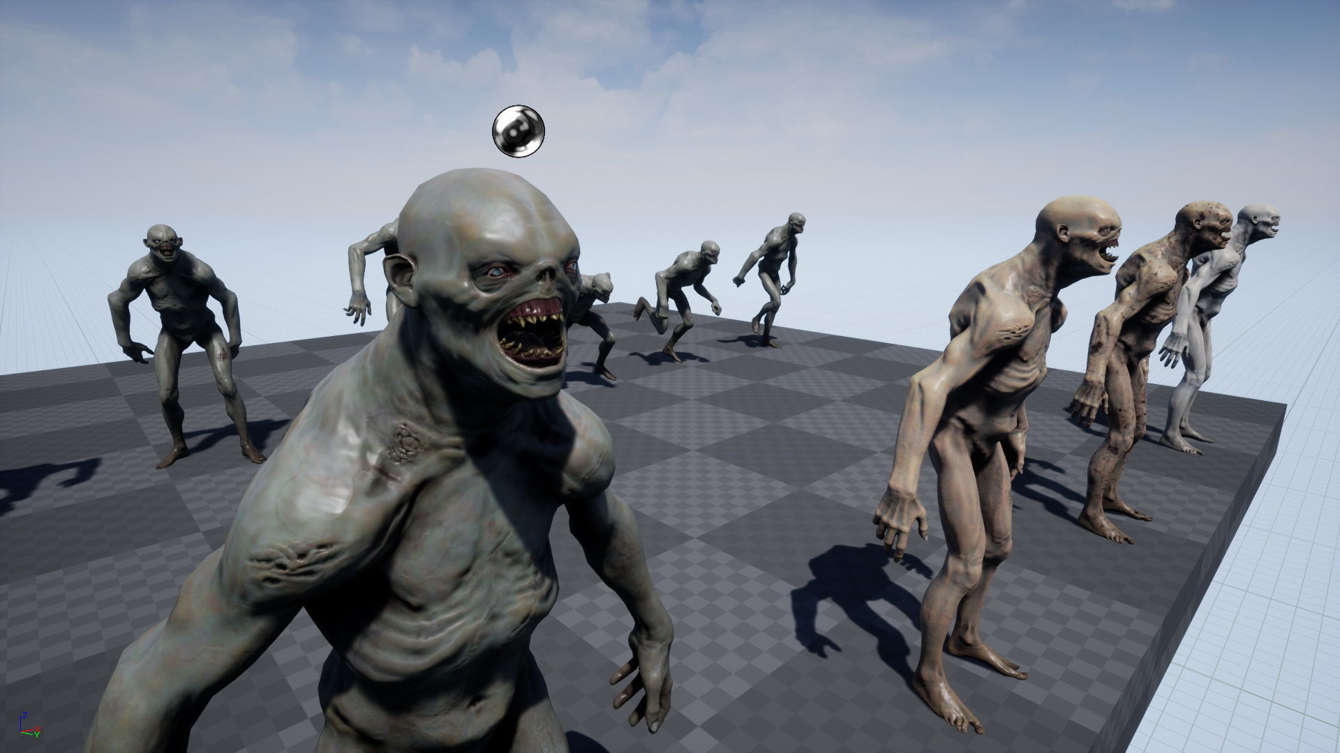 Mutant 4 human Low-poly 3D model_31
