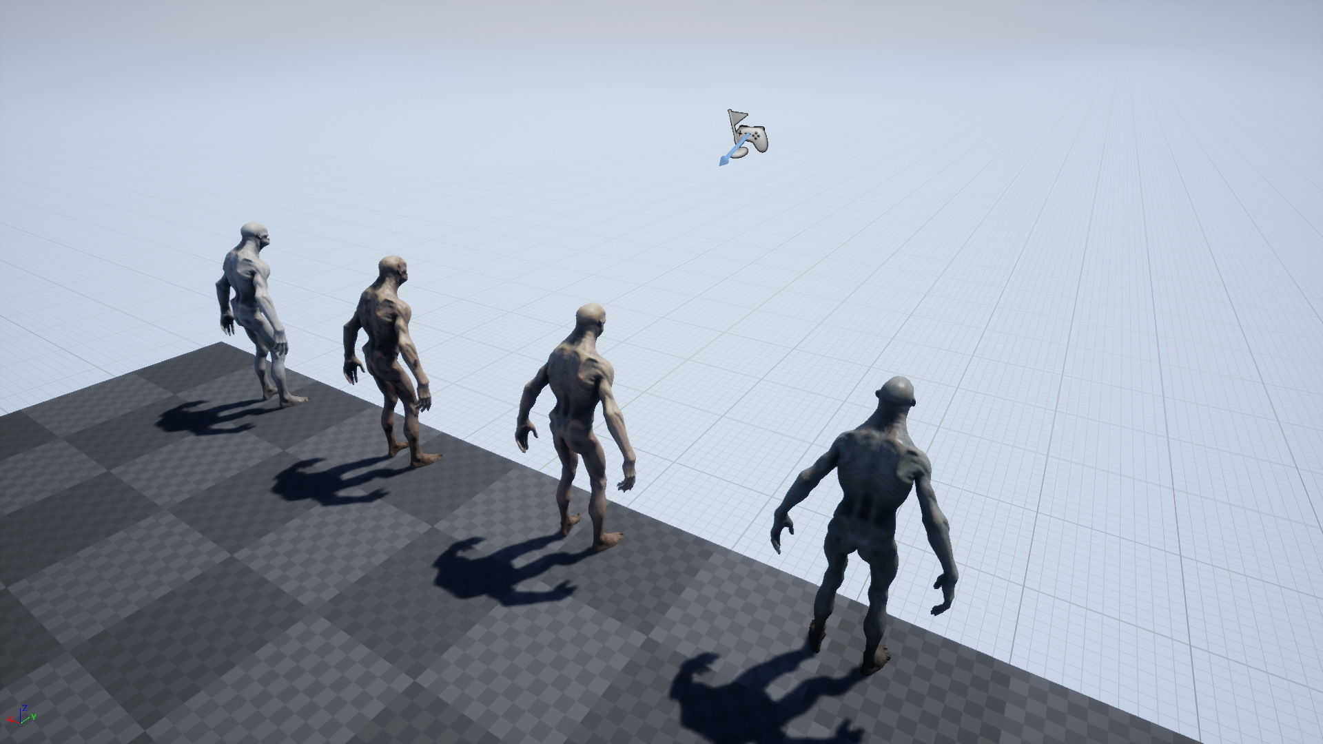 Mutant 4 human Low-poly 3D model_34