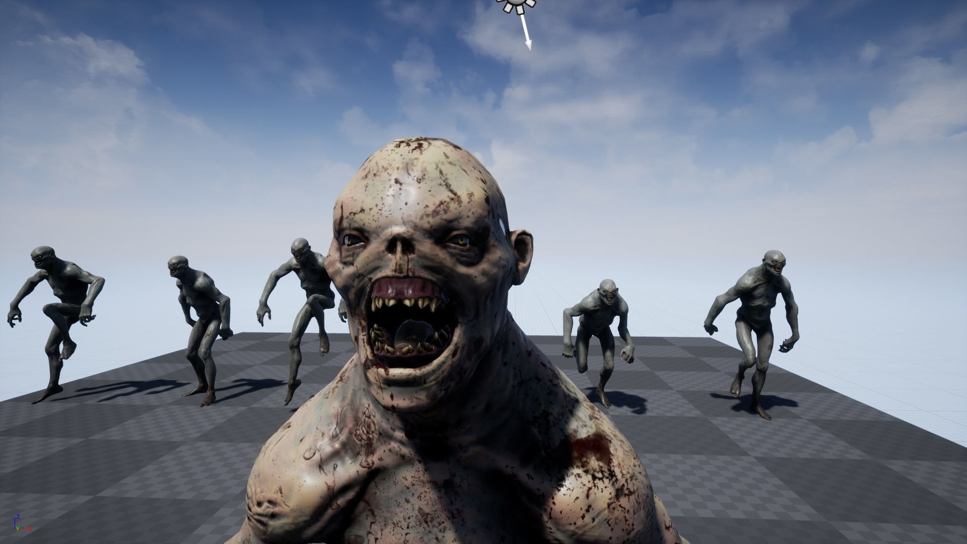 Mutant 4 human Low-poly 3D model_25
