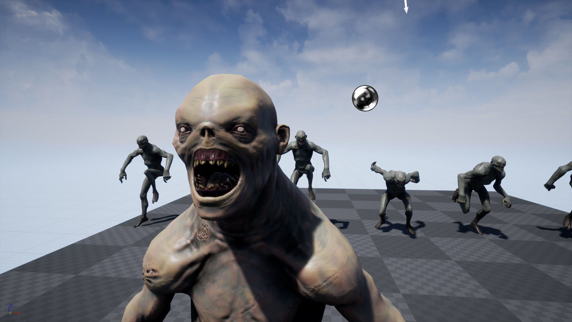 Mutant 4 human Low-poly 3D model_30