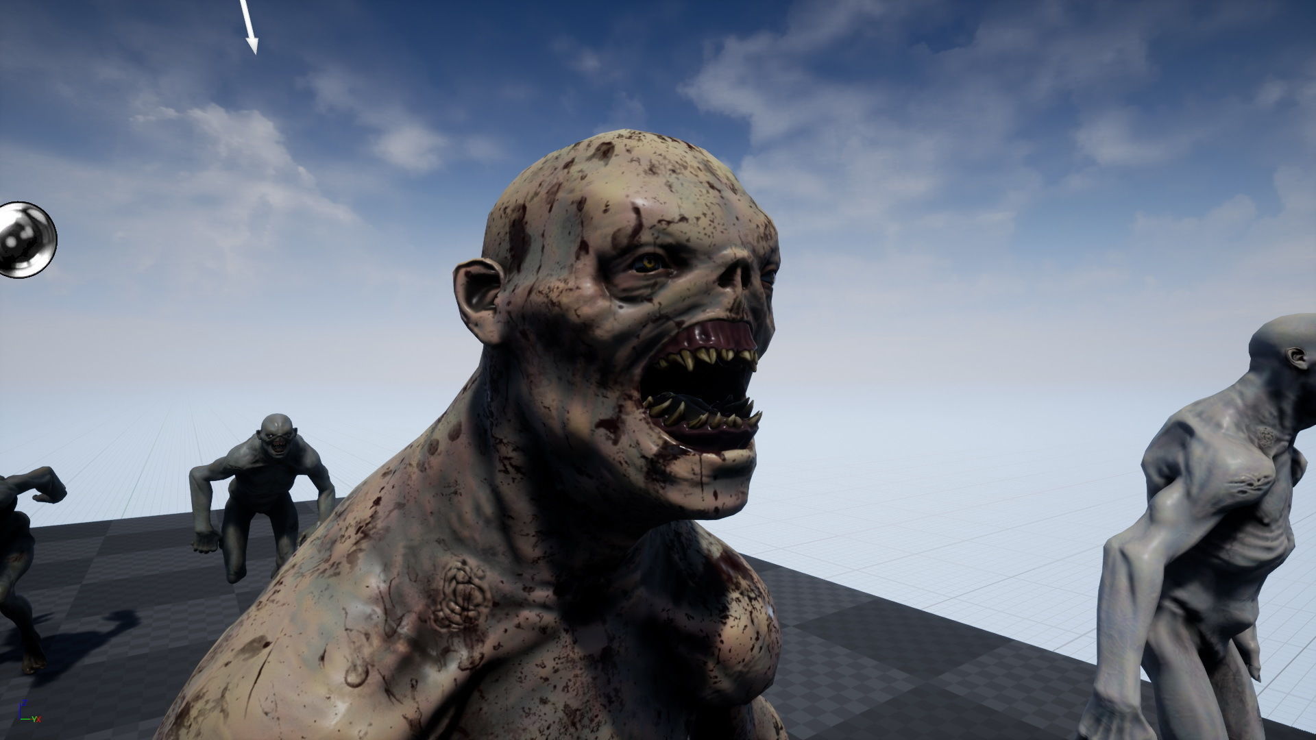 Mutant 4 human Low-poly 3D model_26