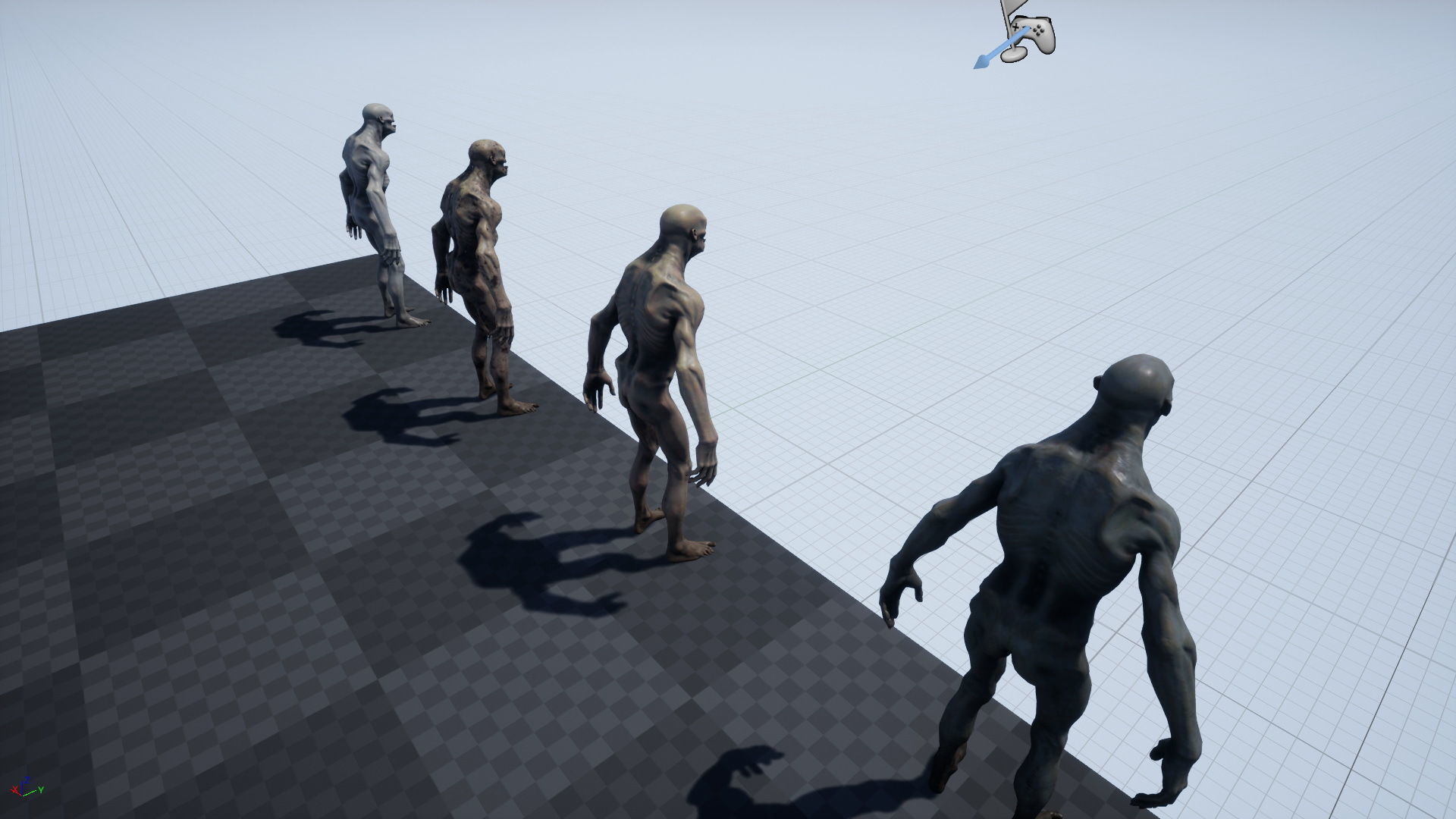 Mutant 4 human Low-poly 3D model_32