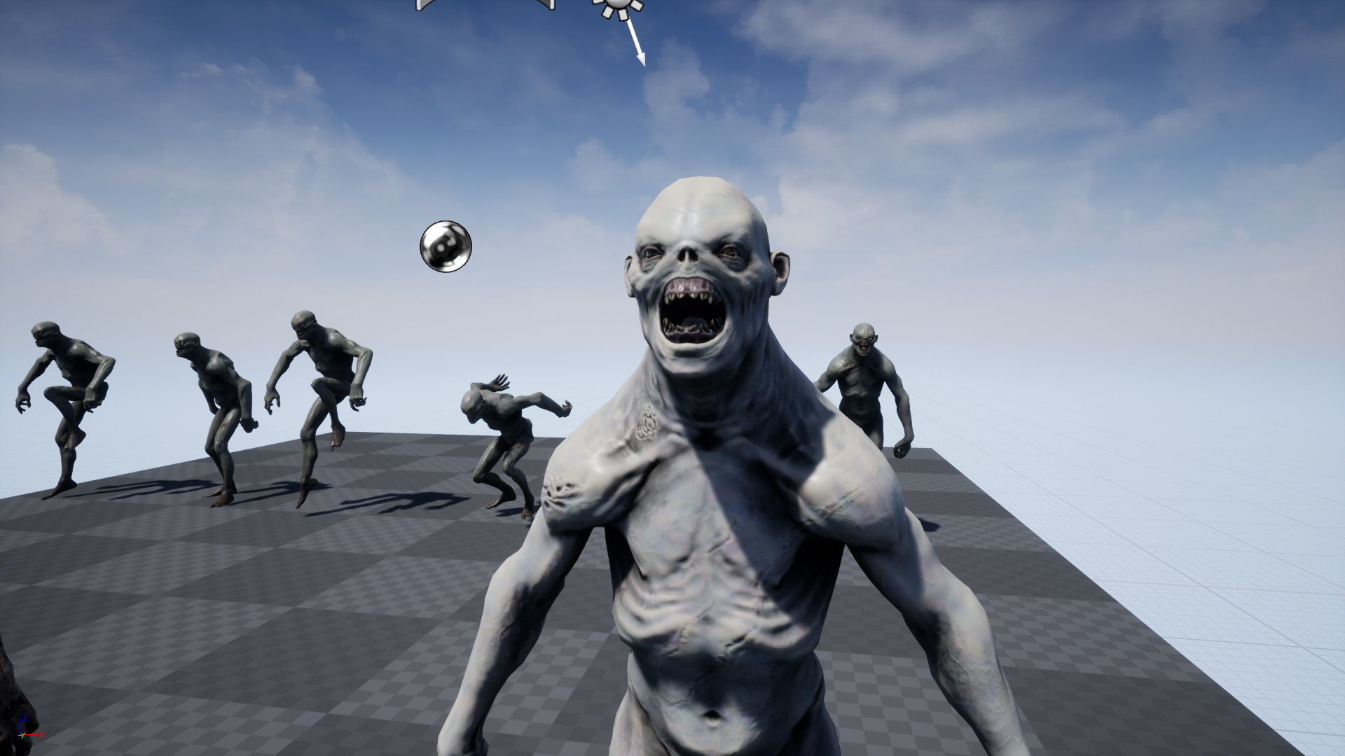 Mutant 4 human Low-poly 3D model_29