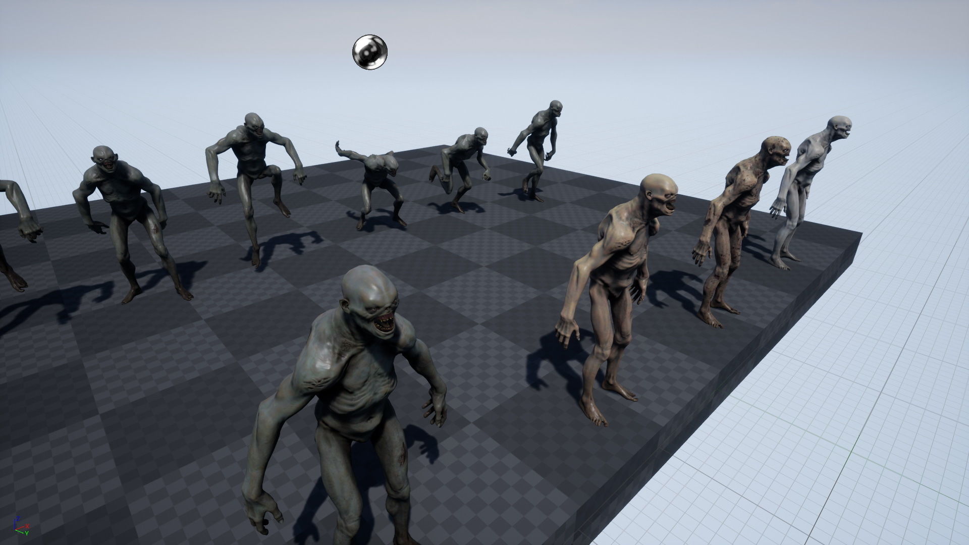 Mutant 4 human Low-poly 3D model_35