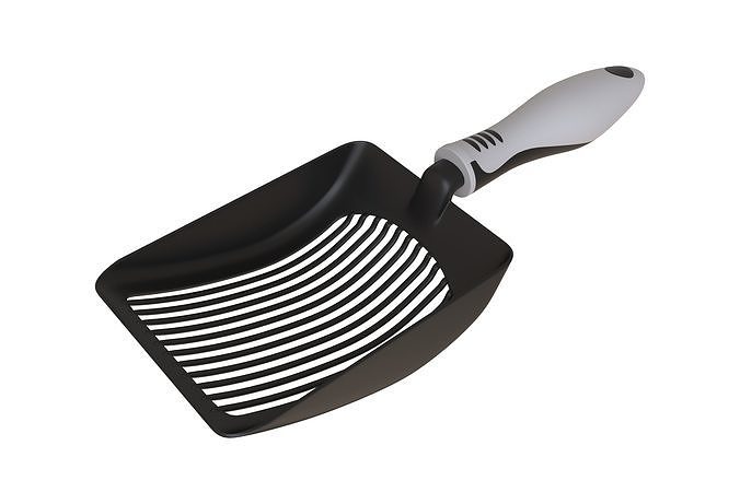 Spatula 1 3D Model cat litter scoop 3D model