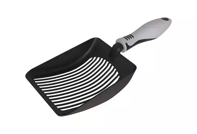 Spatula 1 3D Model cat litter scoop