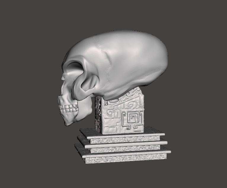3D model of the Crystal Skull figurine 3D print model_6