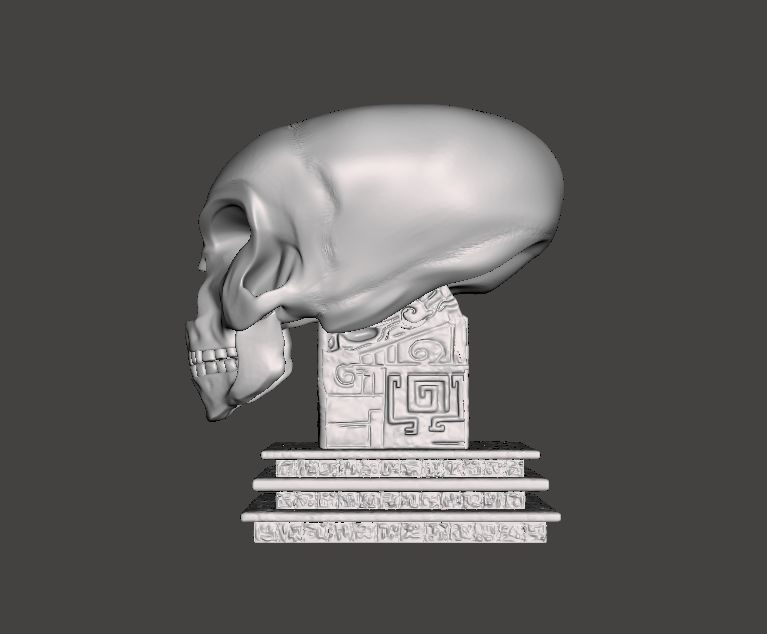 3D model of the Crystal Skull figurine 3D print model_8