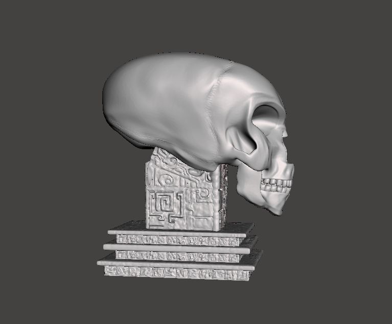 3D model of the Crystal Skull figurine 3D print model_2