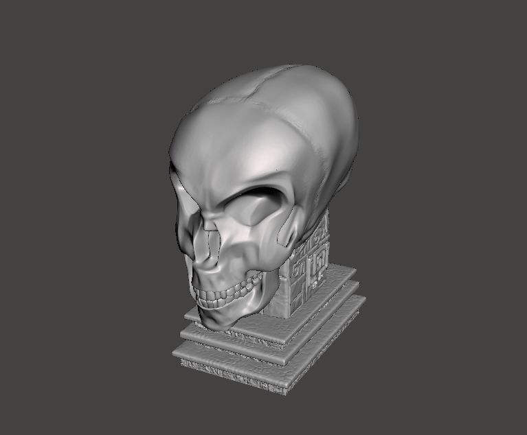 3D model of the Crystal Skull figurine 3D print model_3