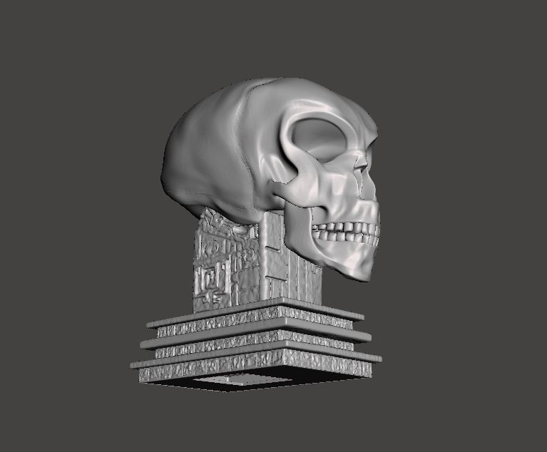3D model of the Crystal Skull figurine 3D print model_4