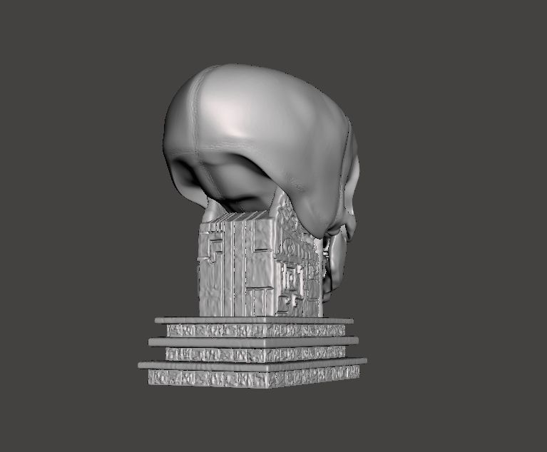 3D model of the Crystal Skull figurine 3D print model_5