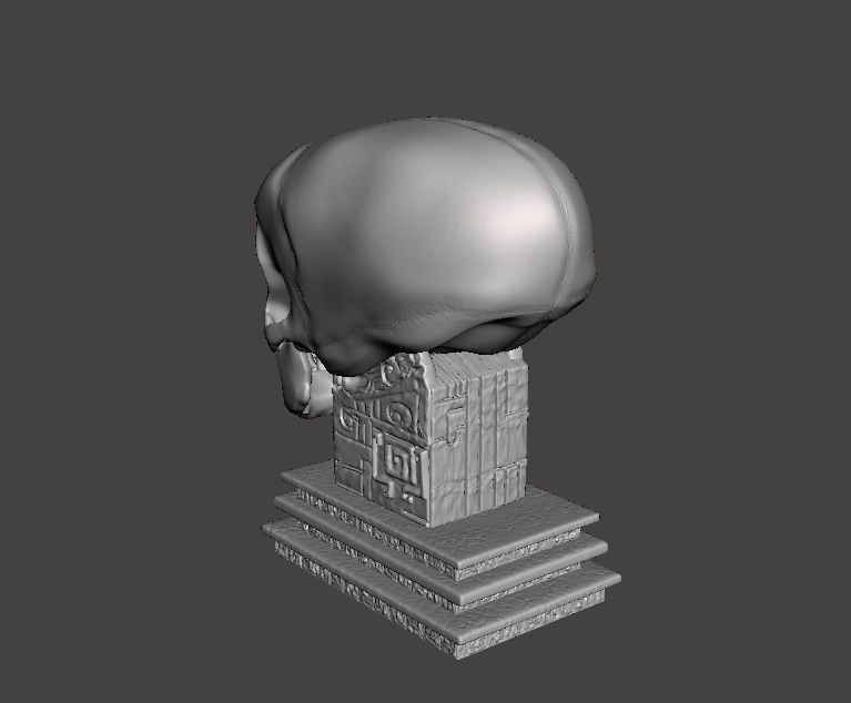 3D model of the Crystal Skull figurine 3D print model_7