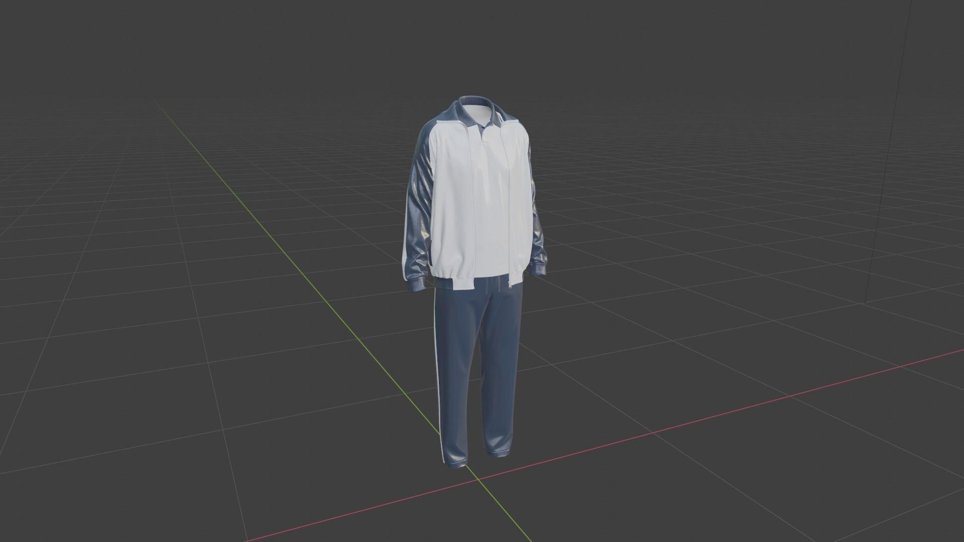 Tracksuit track suit 3D model_8