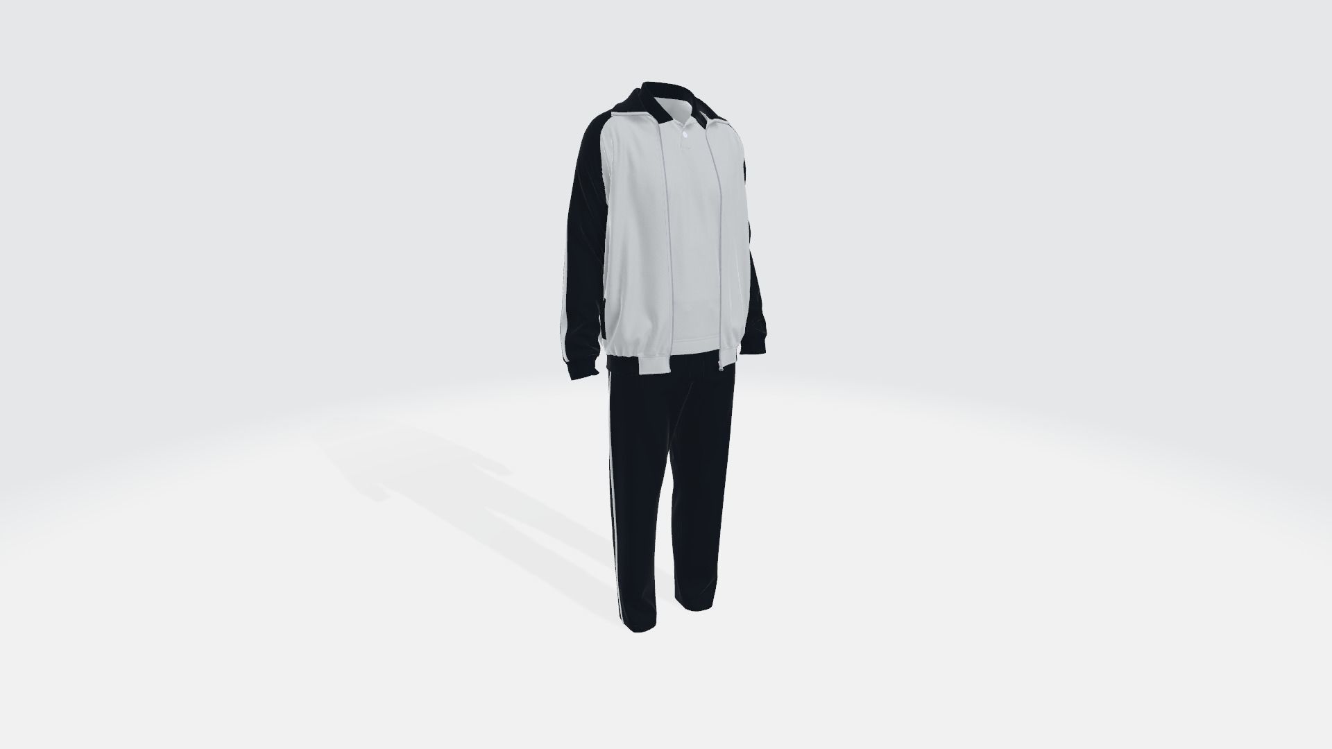 Tracksuit track suit 3D model_9