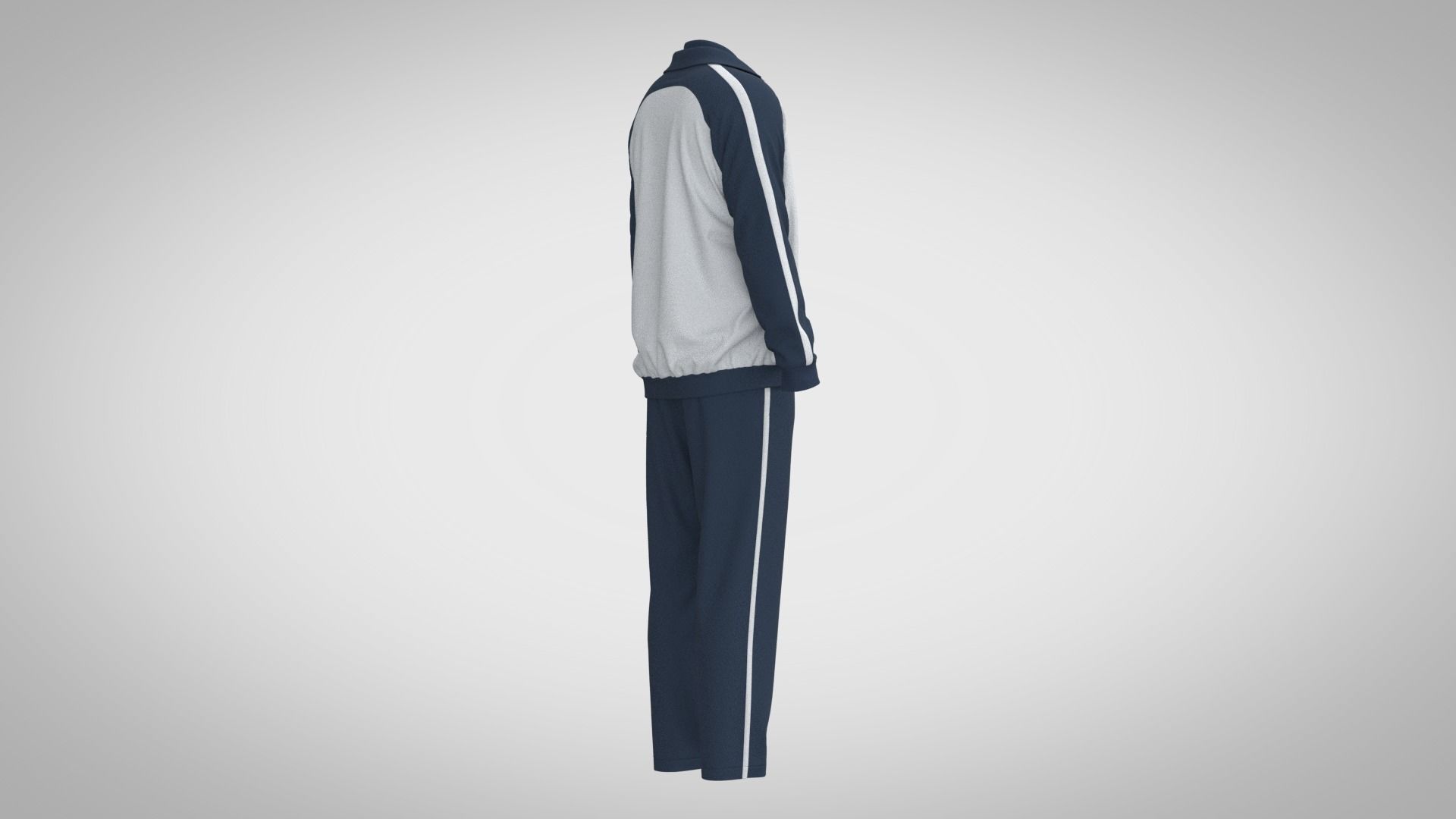 Tracksuit track suit 3D model_5