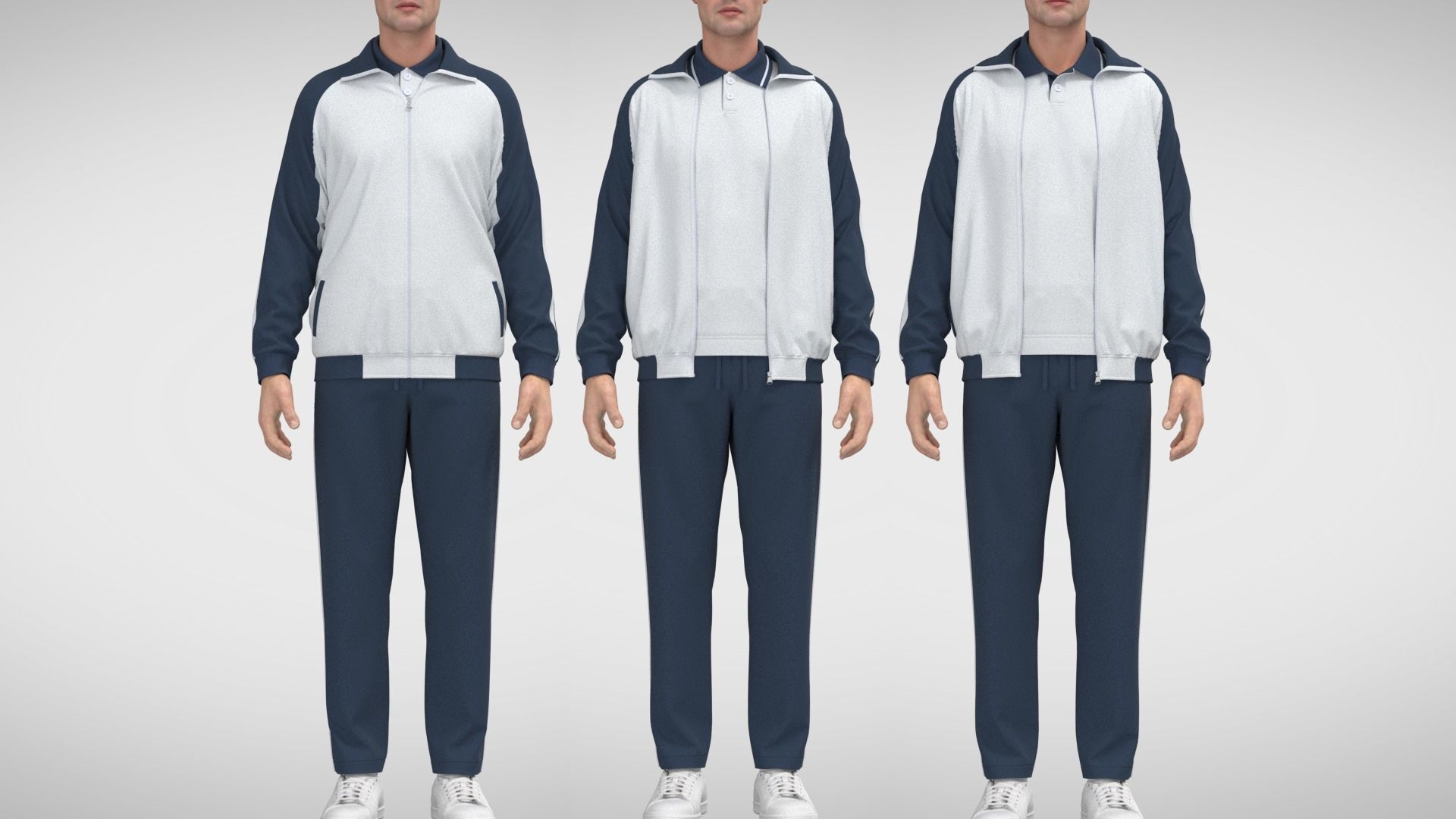 Tracksuit track suit 3D model_2