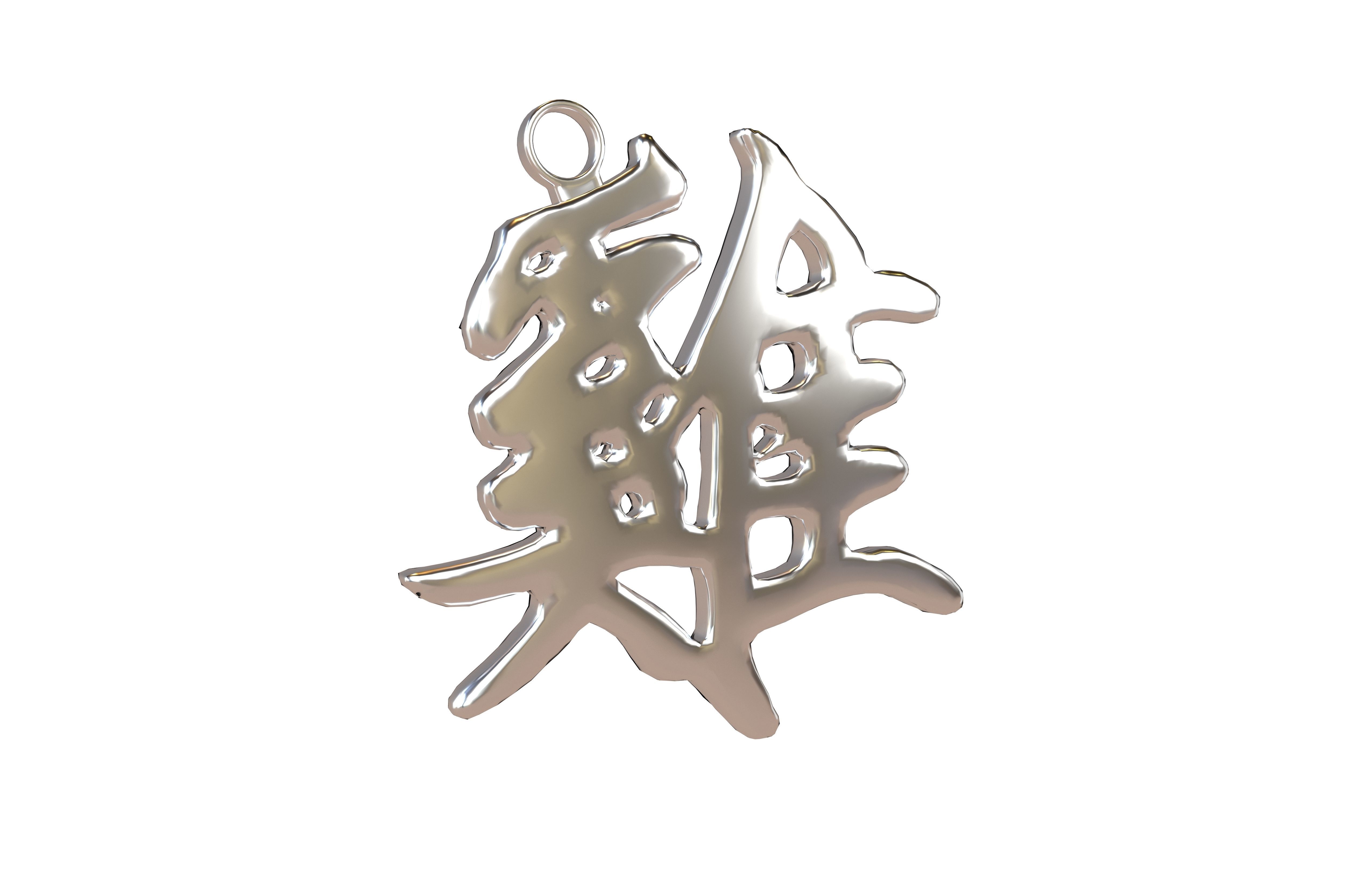 Chinese Zodiac Decoration Chickens v1 002 Low-poly 3D model_1