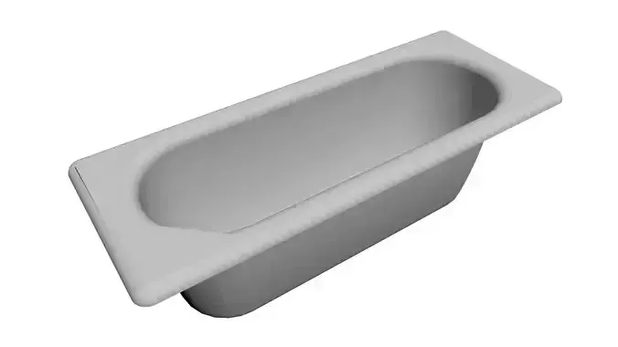 Bathroom-bath rectangular bathtub