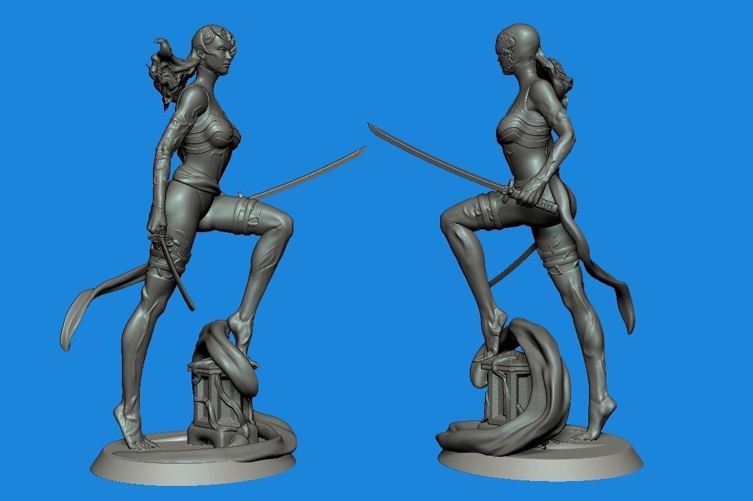 Psylocke Venom Statue - Plus NSFW Version 30cm 3D print model_4